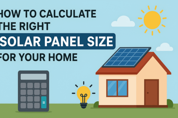 How to Calculate the Right Solar Panel Size for Your Home